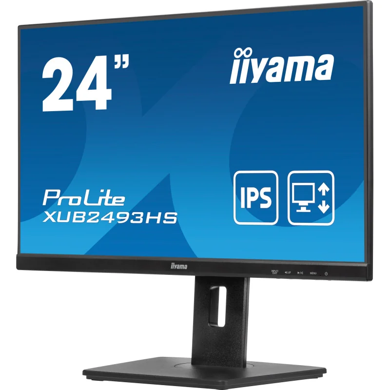 iiyama ProLite XUB2493HS-B6 écran plat de PC 60,5 cm (23.8") 1920 x 1080 pixels Full HD LED Noir iiyama ProLite XUB2493HS-B6 écran plat de PC 60,5 cm (23.8") 1920 x 1080 pixels Full HD LED Noir