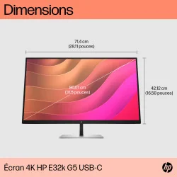 HP E32k G5 4K USB-C Monitor computer monitor