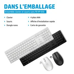 HP 650 Wireless and Mouse Combo Black keyboard