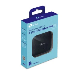 TP-Link UH400 hub & concentrateur USB 3.2 Gen 1 (3.1 Gen 1) Type-A 5000 Mbit/s Noir