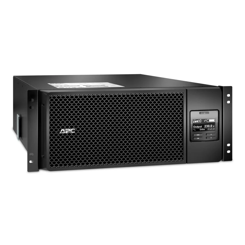 APC Smart-UPS On-Line SRT6KRMXLI - 6kW/VA, 6x C13, 4x C19, sortie monophasée câblée, montable en rack, NMC intégré
