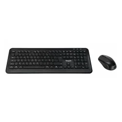 Targus AKM610FR clavier Souris incluse Universel RF sans fil AZERTY Français Noir