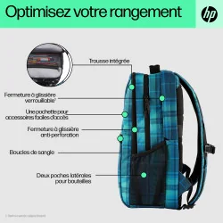 HP Campus XL Tartan Plaid backpack