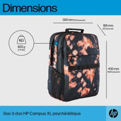 HP Sac à dos Campus XL Tie Dye