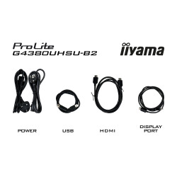iiyama G-MASTER G4380UHSU-B2 écran plat de PC 108 cm (42.5") 3840 x 2160 pixels 4K Ultra HD LED Noir